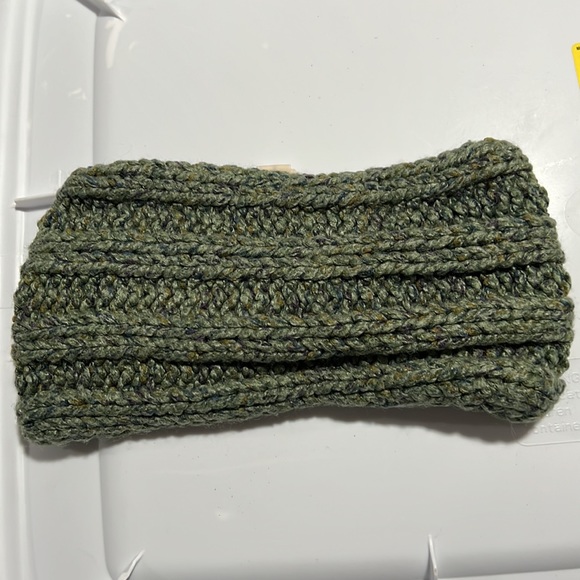 Anthropologie Wool Blend Sleeping On Snow Crochet Knit Ear Warmer/ Headband - Picture 3 of 3